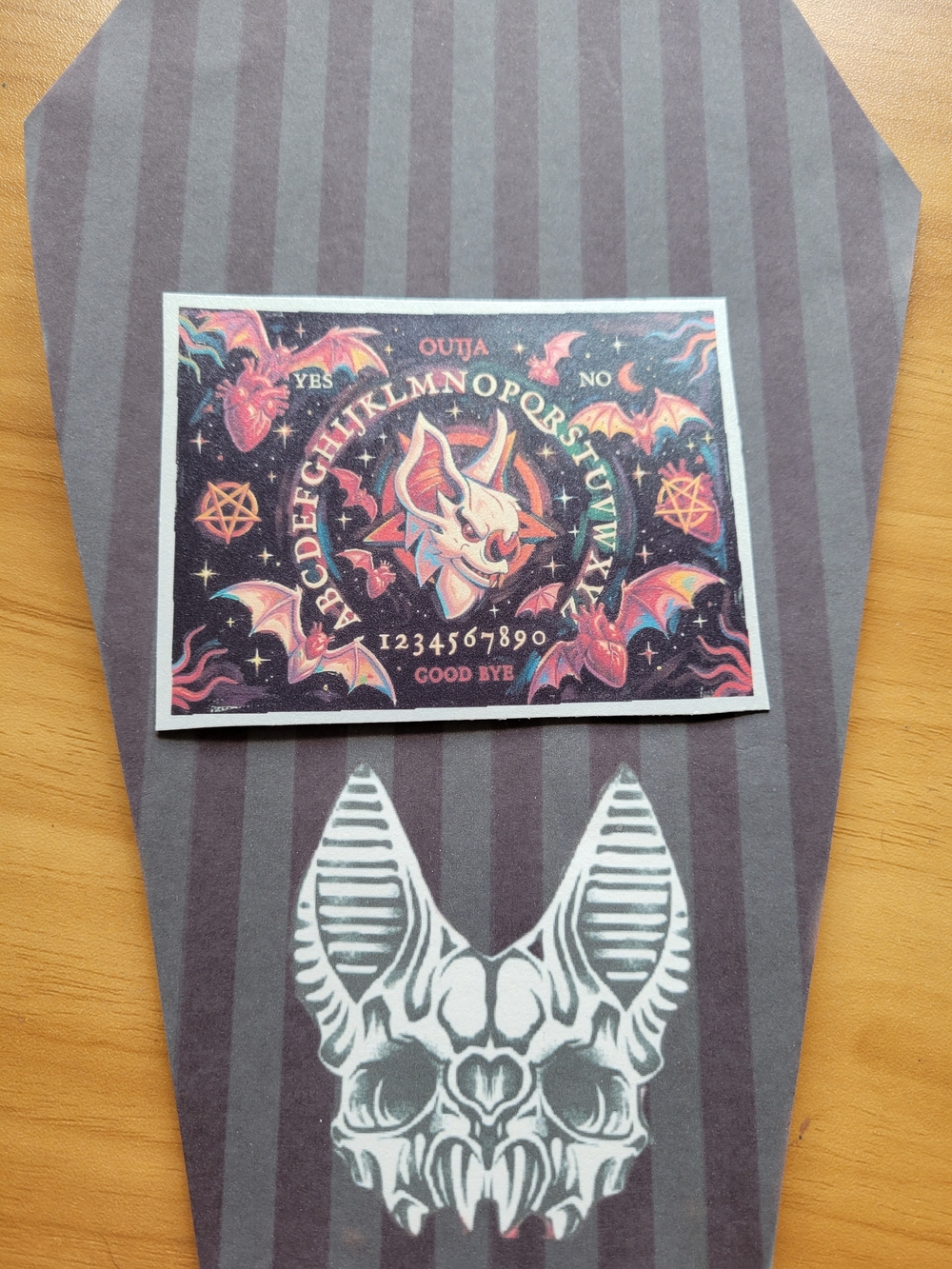 💀NEW💀 Hand Crafted Bat Ouija Board Fridge Magnet